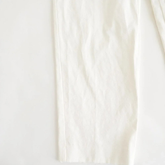Zac and Rachel White Brocade Straight Leg  Pants Size 14 - Picture 5 of 12